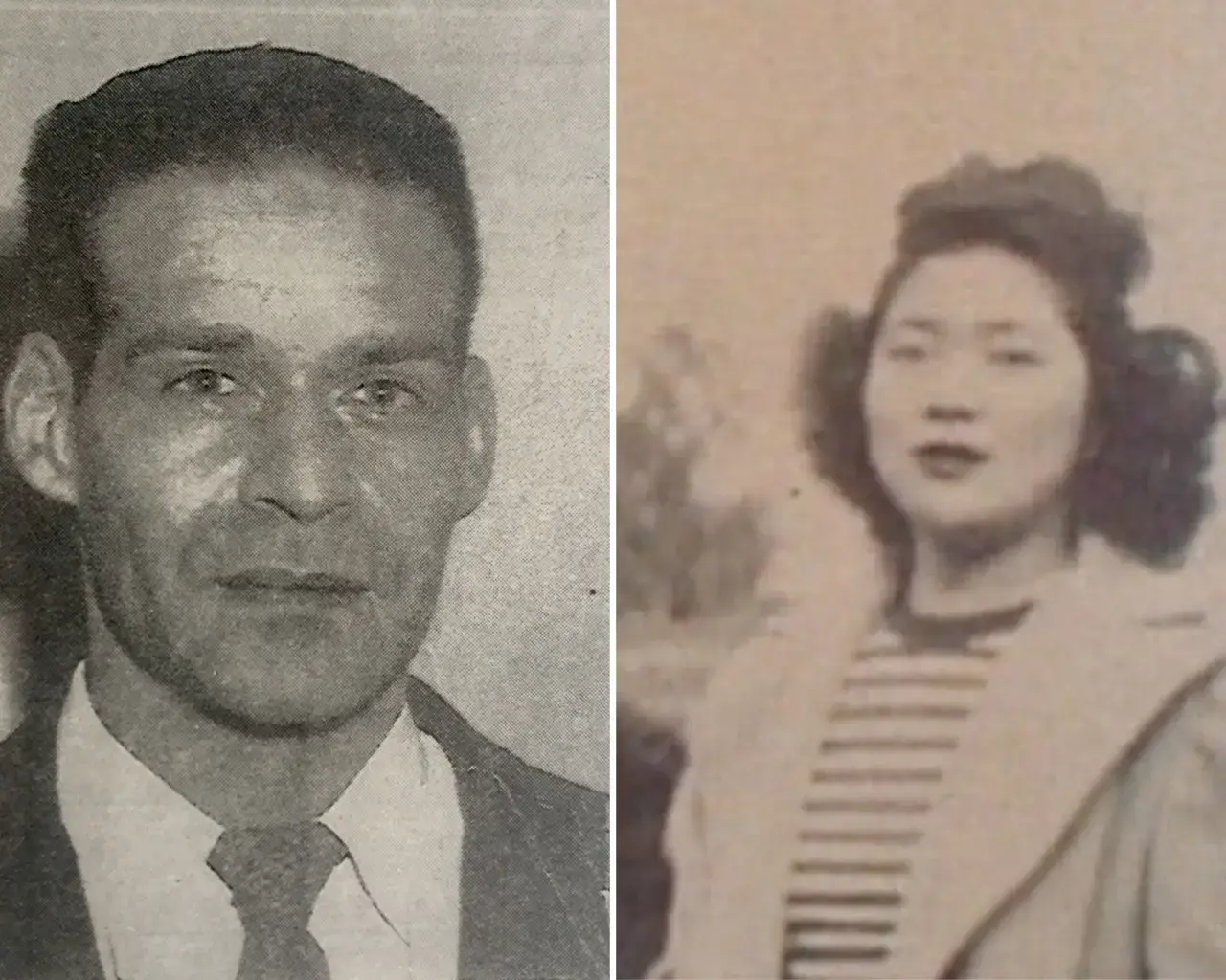 Sumi Tonooka's parents: Clarence Lawrence Morris and Emi Tonooka.